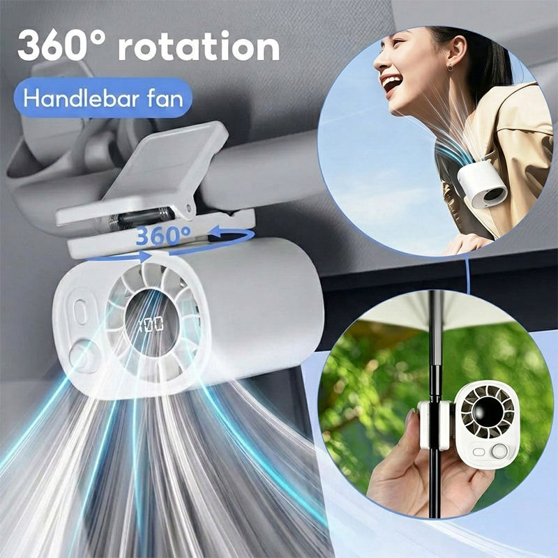 Oscillating Fan Clip - 클립형 차량용 선풍기 360 ° 회전식