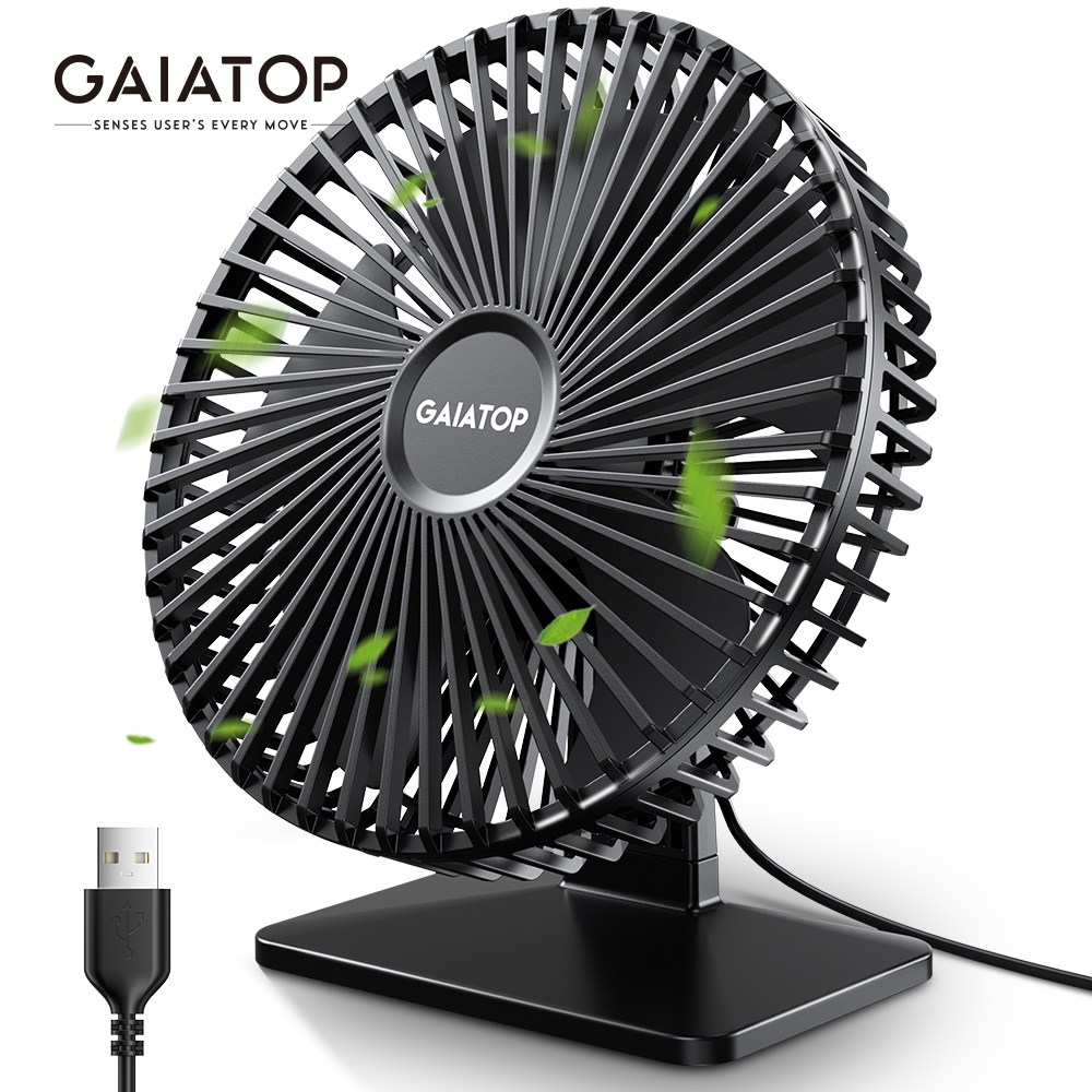 Oscillating Fan Clip - GAIATOP 데스크 팬 휴대용 USB 팬